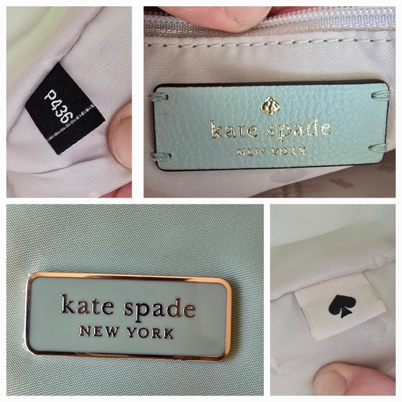 EUC Kate Spade Hayden Top Zip Tote Pale Green Shoulder Bag - Picture 10 of 11
